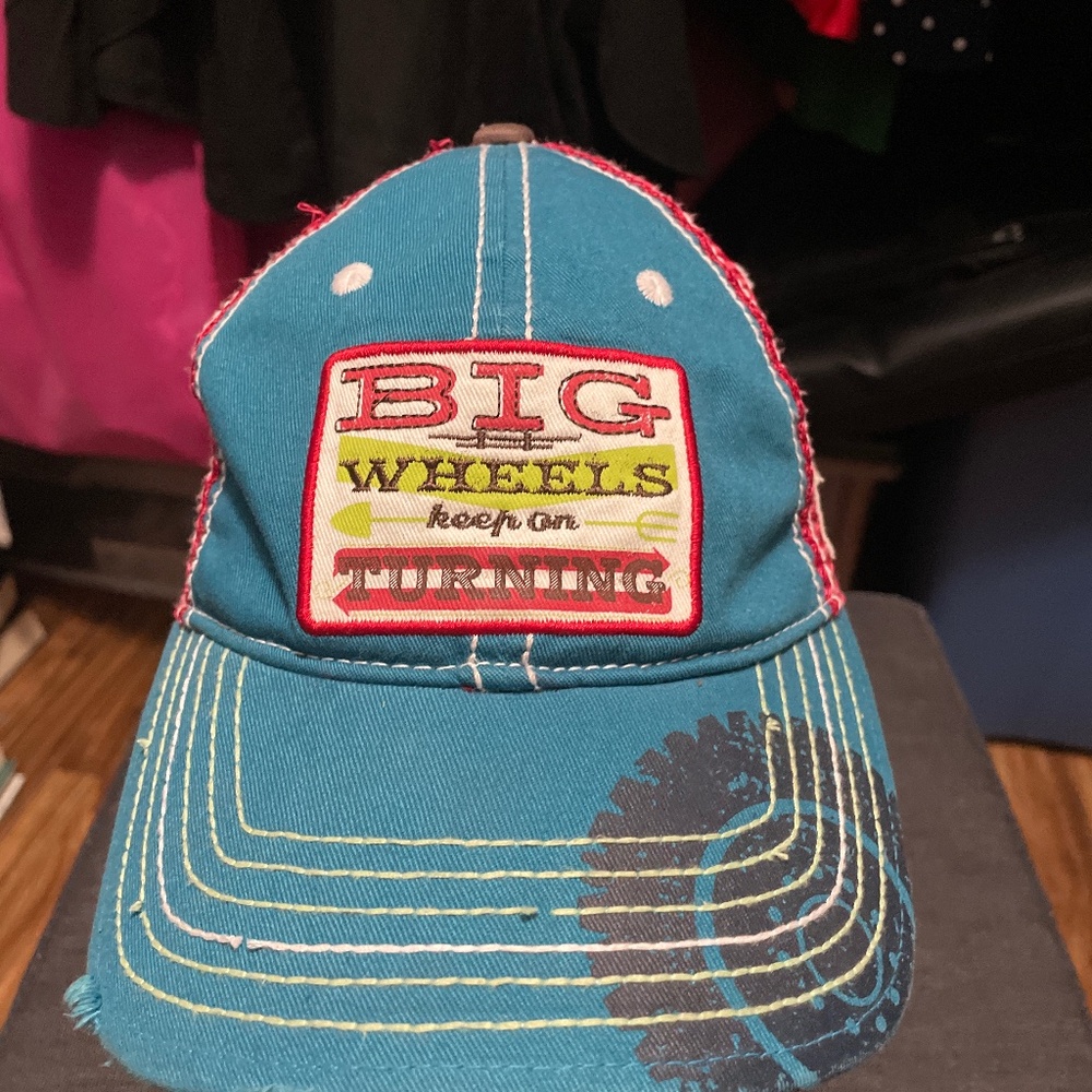 Farm girl cap.  Velcro and mesh back